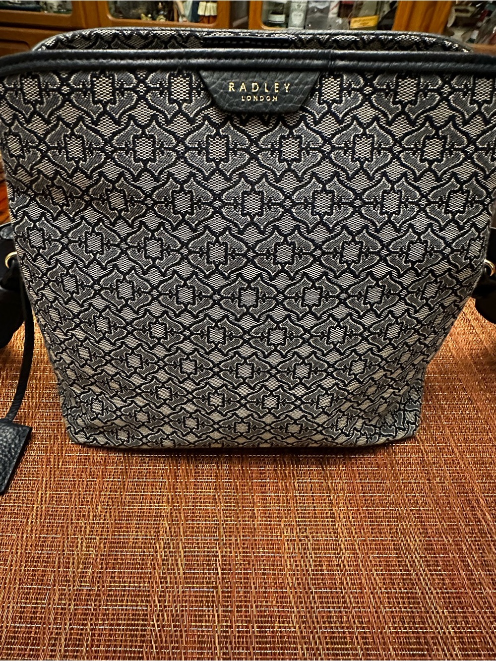 RADLEY LONDON Navy Jacquard Crossbody Bag